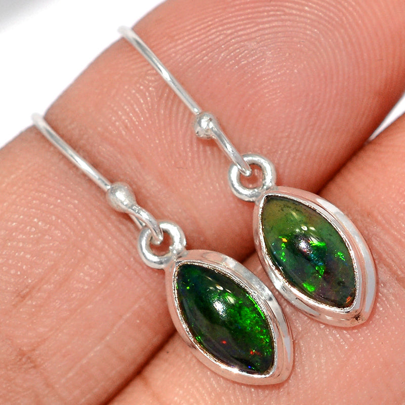 1.1" Chalama Black Opal Earrings - CBOE157