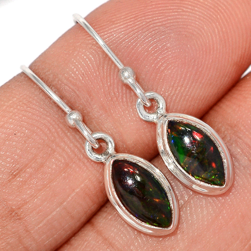 1.1" Chalama Black Opal Earrings - CBOE159