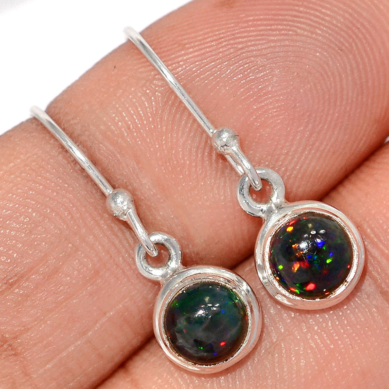 1" Chalama Black Opal Earrings - CBOE169