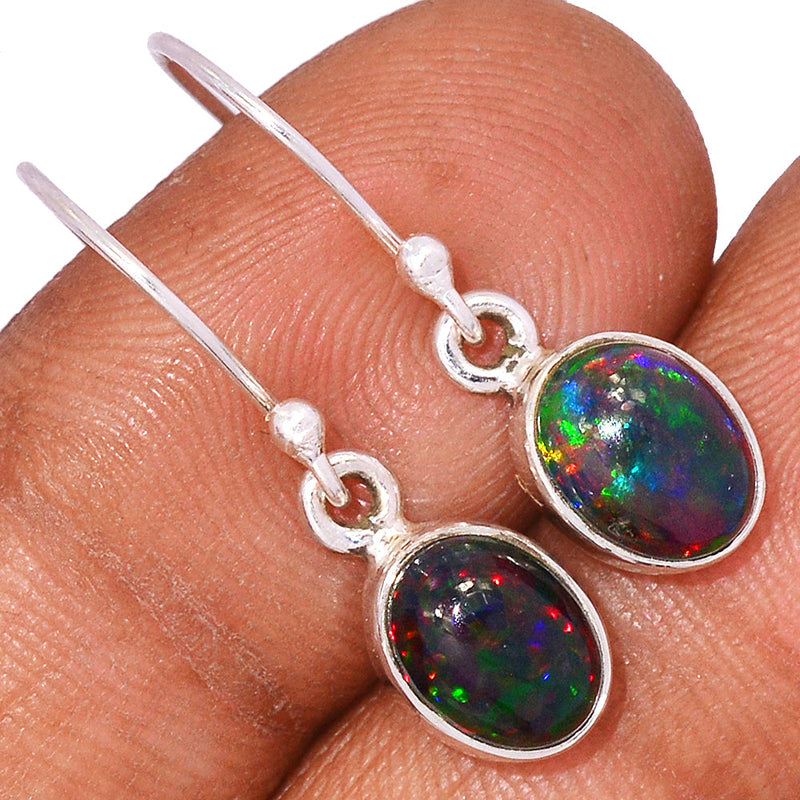 1.1" Chalama Black Opal Earrings - CBOE63