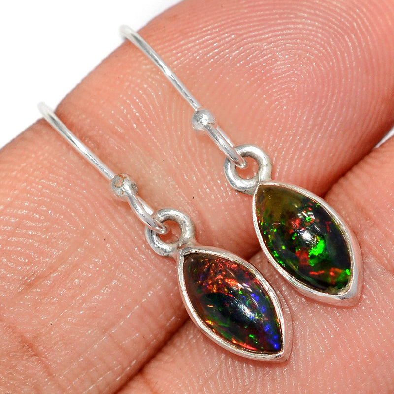 1.1" Chalama Black Opal Earrings - CBOE71