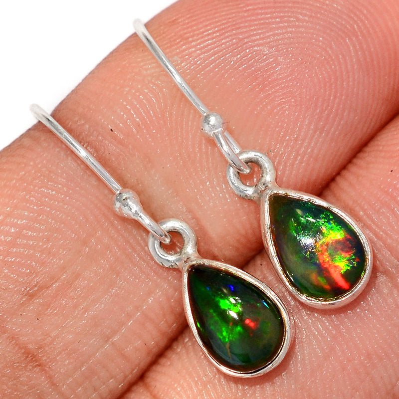 1.1" Chalama Black Opal Earrings - CBOE73