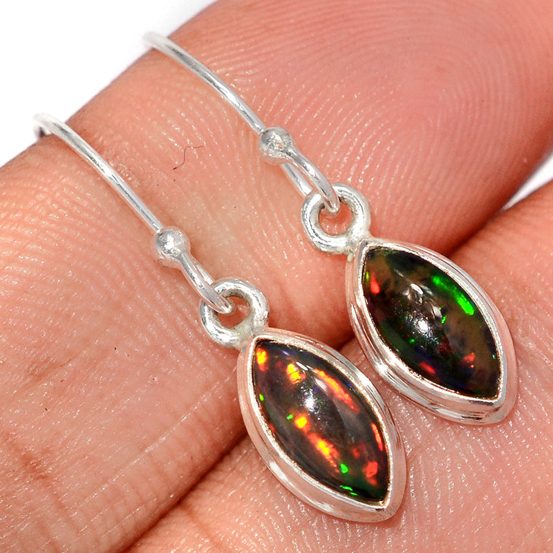 1.1" Chalama Black Opal Earrings - CBOE74