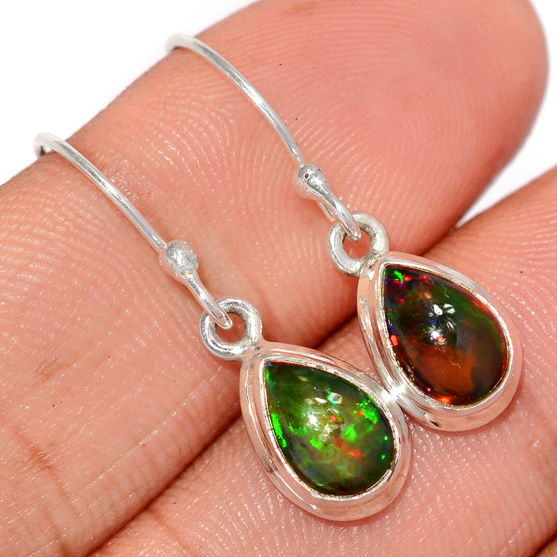 1.1" Chalama Black Opal Earrings - CBOE77