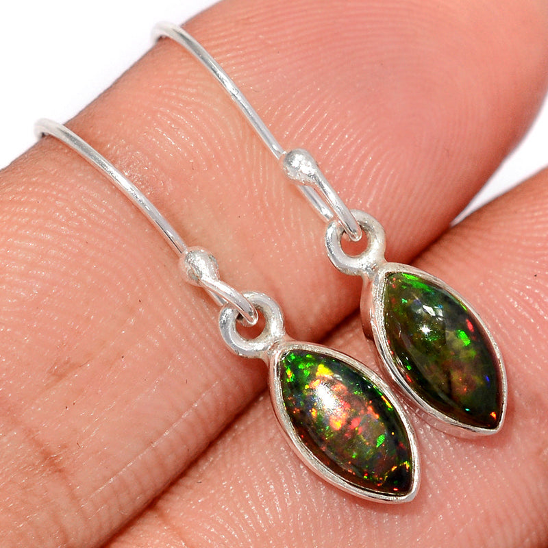 1.1" Chalama Black Opal Earrings - CBOE78