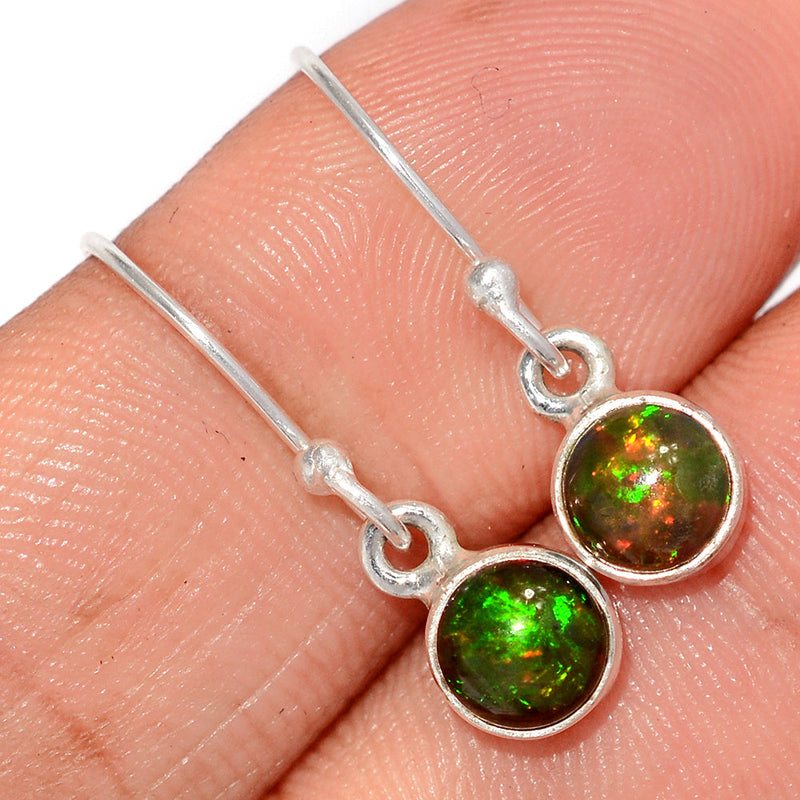 1" Chalama Black Opal Earrings - CBOE79