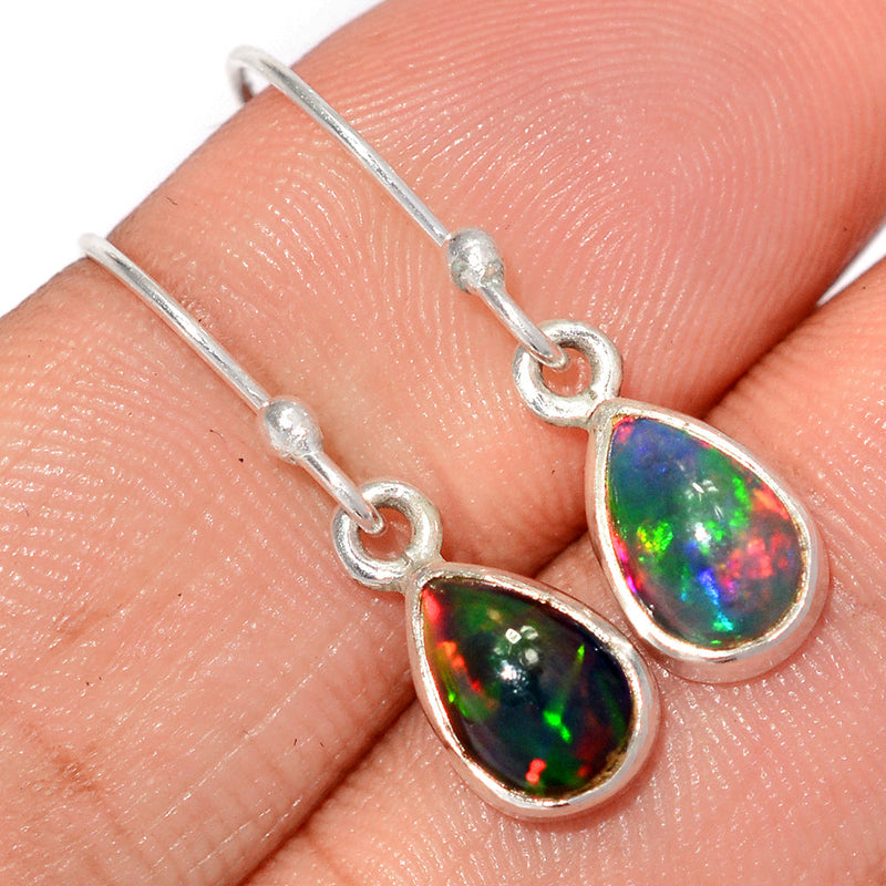 1.1" Chalama Black Opal Earrings - CBOE80