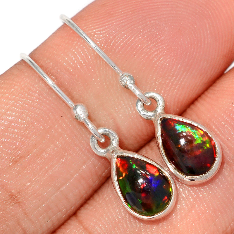 1.1" Chalama Black Opal Earrings - CBOE83
