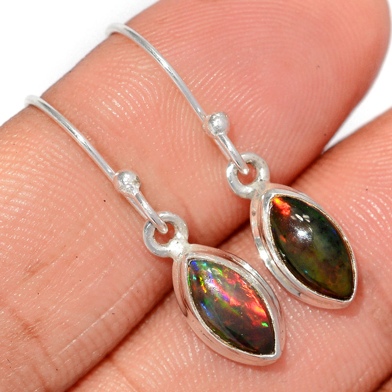 1.1" Chalama Black Opal Earrings - CBOE87