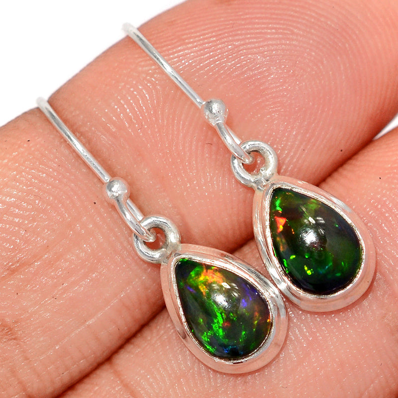 1.1" Chalama Black Opal Earrings - CBOE89