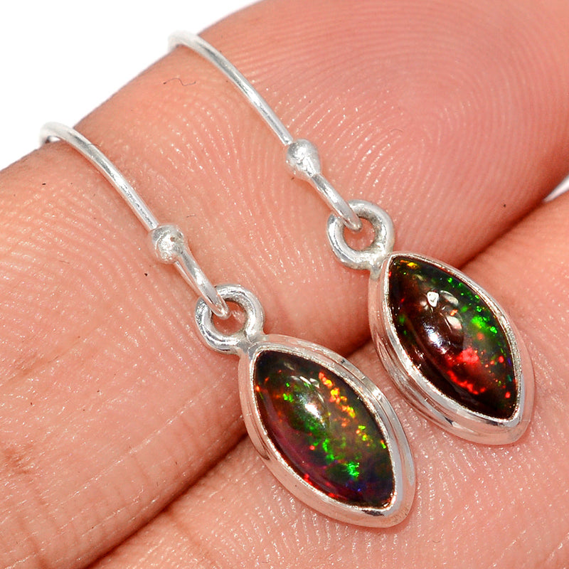 1.1" Chalama Black Opal Earrings - CBOE90