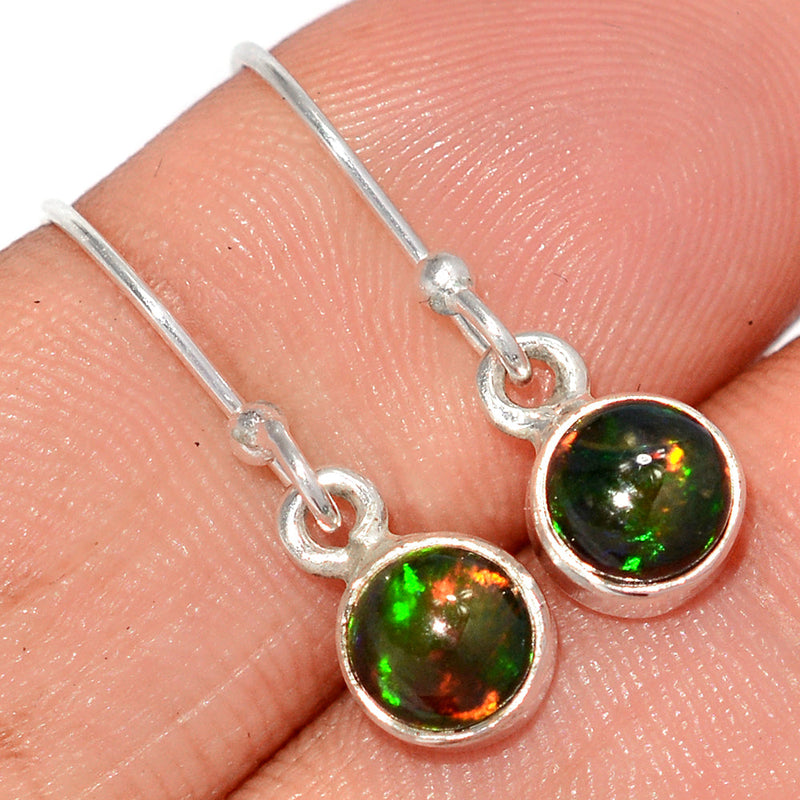 1" Chalama Black Opal Earrings - CBOE91