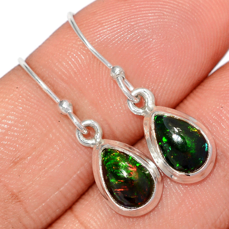 1.1" Chalama Black Opal Earrings - CBOE92