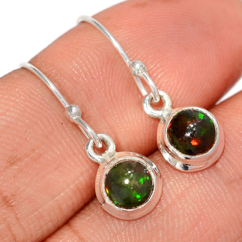 1" Chalama Black Opal Earrings - CBOE93