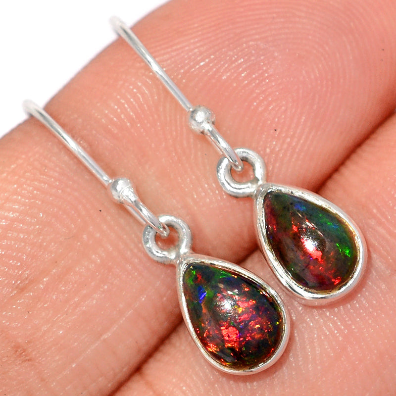 1.1" Chalama Black Opal Earrings - CBOE94