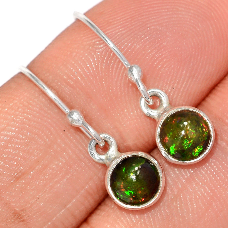 1" Chalama Black Opal Earrings - CBOE95