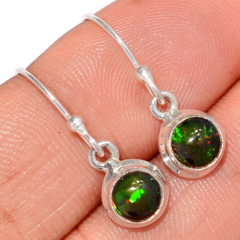 1" Chalama Black Opal Earrings - CBOE97