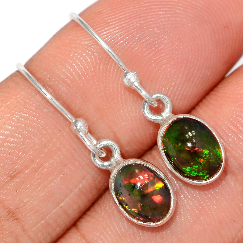 1.1" Chalama Black Opal Earrings - CBOE98