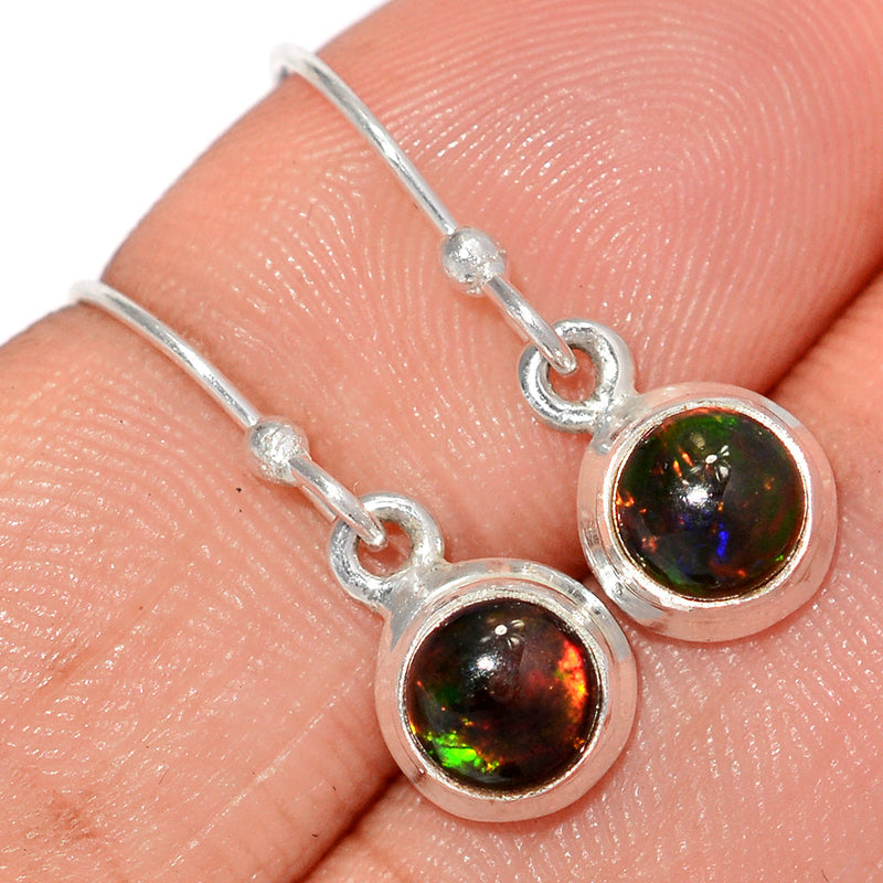 1" Chalama Black Opal Earrings - CBOE99