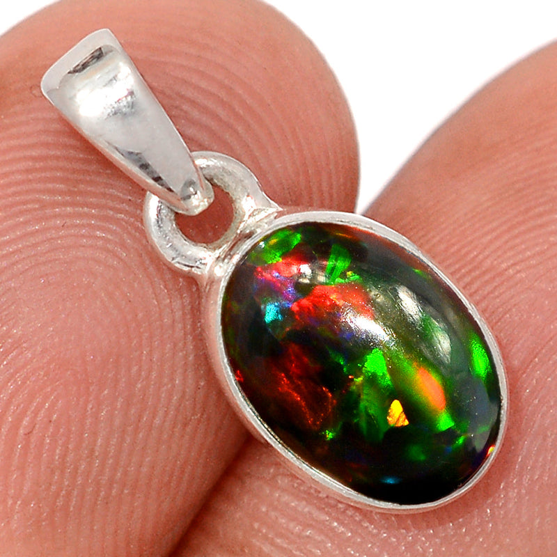 0.7" Chalama Black Opal Pendants - CBOP628