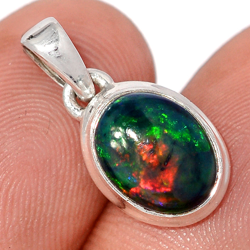 0.7" Chalama Black Opal Pendants - CBOP704
