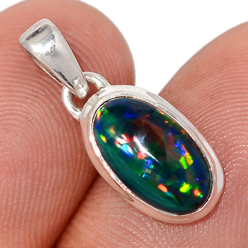 0.8" Chalama Black Opal Pendants - CBOP710