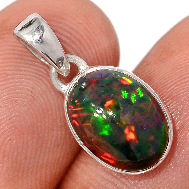 0.7" Chalama Black Opal Pendants - CBOP711