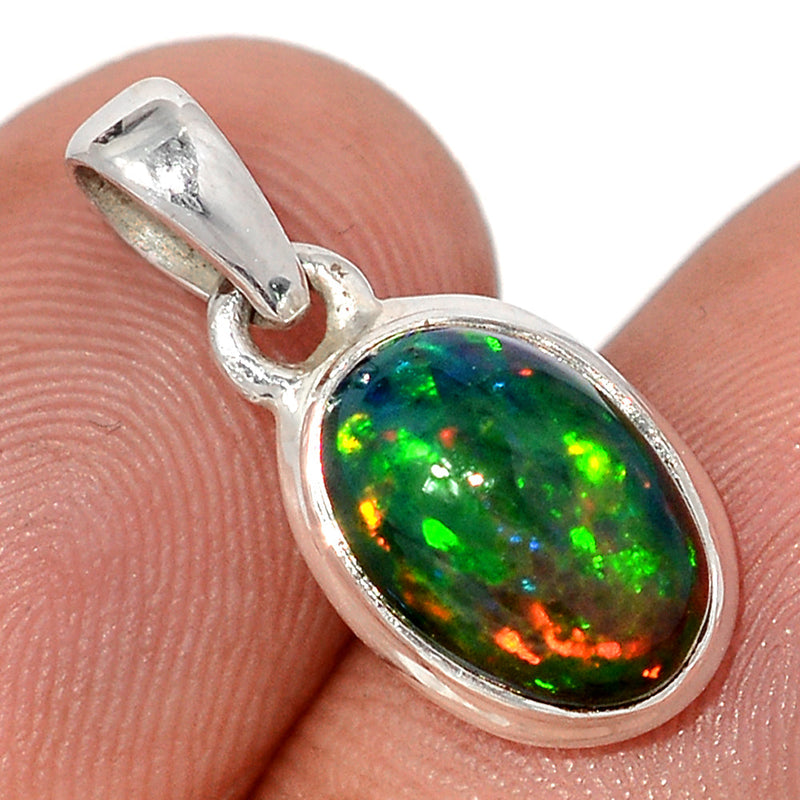 0.7" Chalama Black Opal Pendants - CBOP715