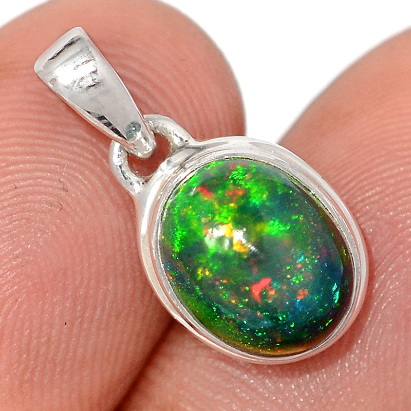 0.7" Chalama Black Opal Pendants - CBOP721