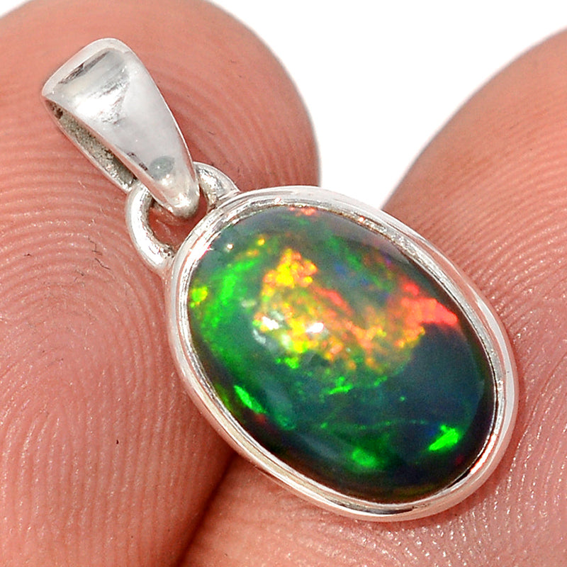 0.7" Chalama Black Opal Pendants - CBOP722