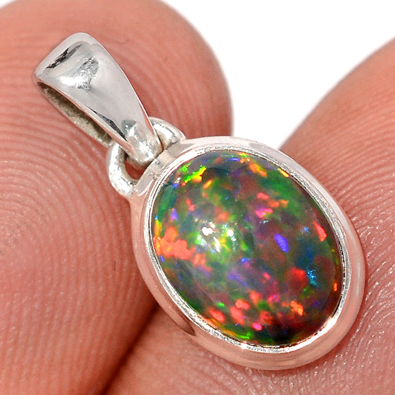 0.7" Chalama Black Opal Pendants - CBOP738