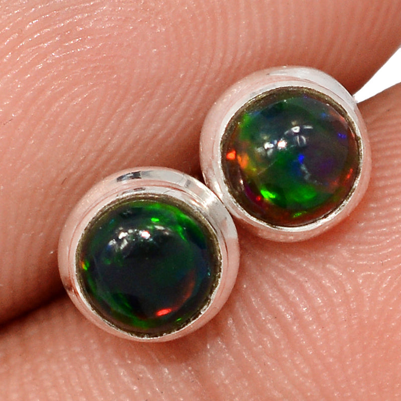 Chalama Black Opal Studs - CBOS51