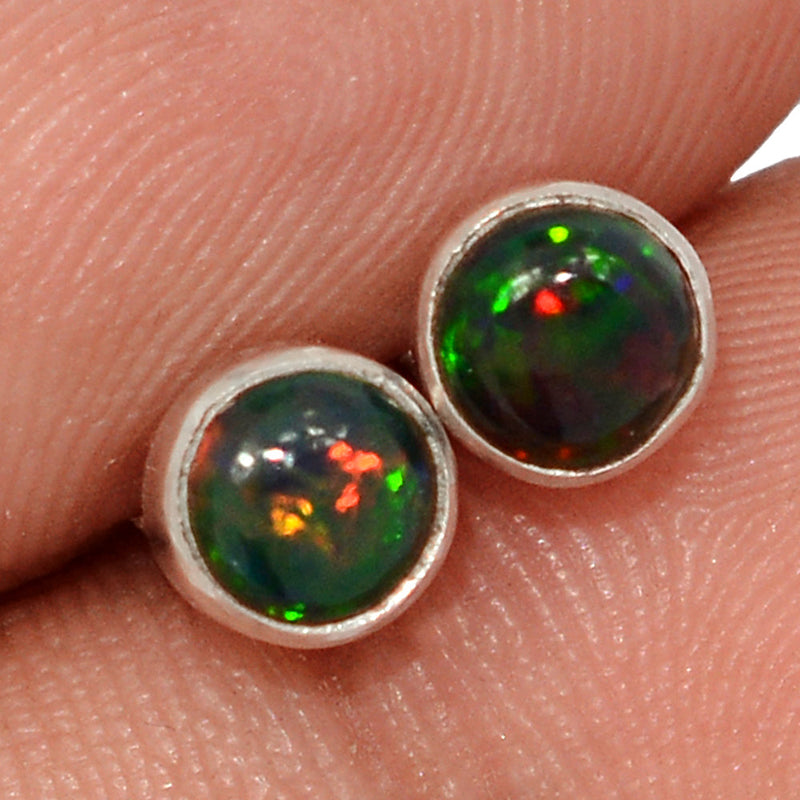 Chalama Black Opal Studs - CBOS52