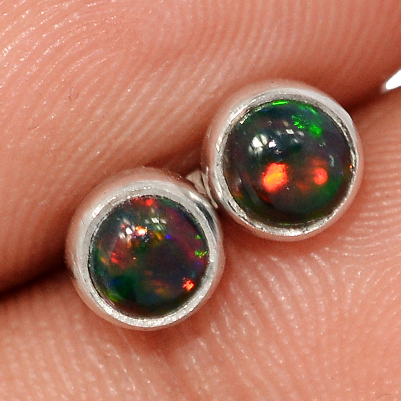 Chalama Black Opal Studs - CBOS58