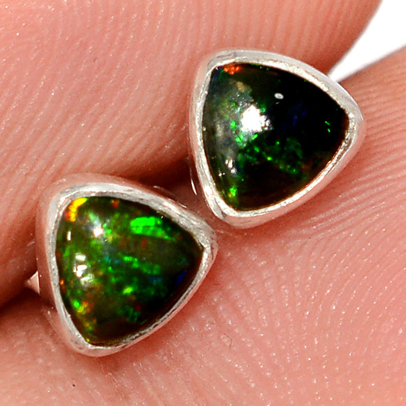 Chalama Black Opal Studs - CBOS81