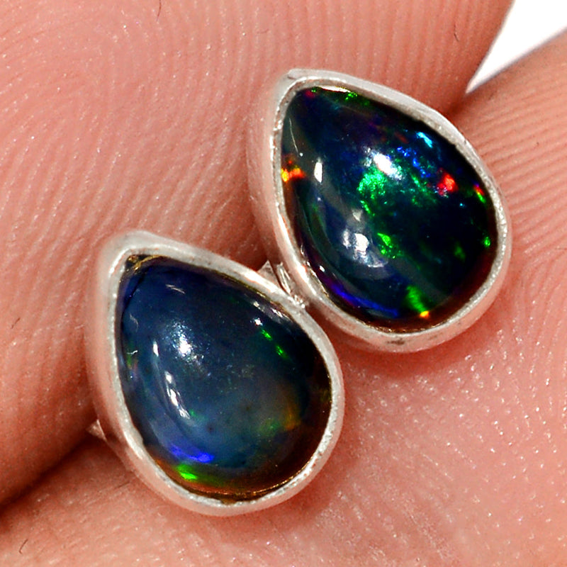 Chalama Black Opal Studs - CBOS94