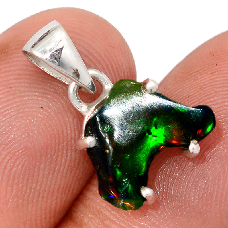 1" Claw - Chalama Black Opal Polish Rough Pendants - CBRP23