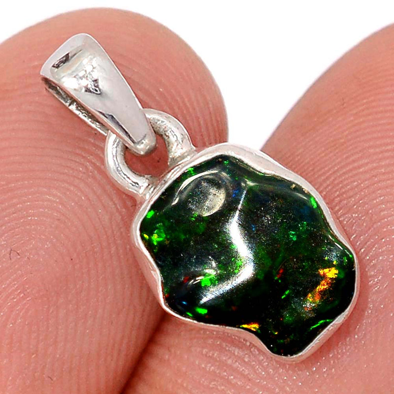 0.7" Chalama Black Opal Rough Pendants - CBRP58