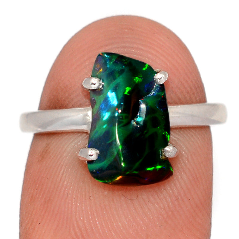 Claw - Chalama Black Opal Polish Rough Ring - CBRR11