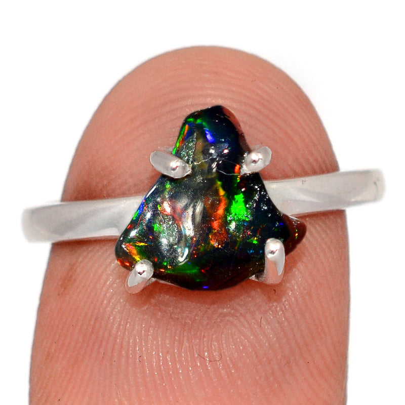 Claw - Chalama Black Opal Polish Rough Ring - CBRR12