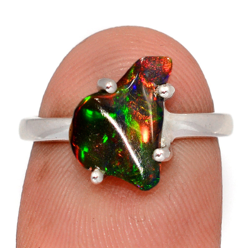Claw - Chalama Black Opal Polish Rough Ring - CBRR13