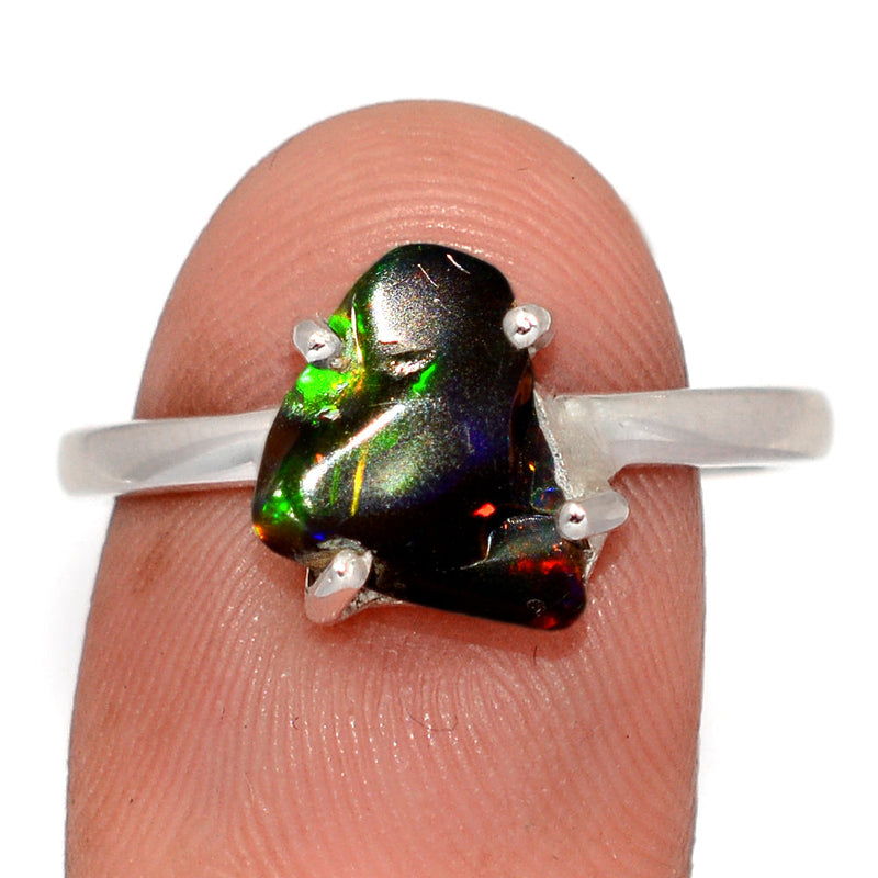 Claw - Chalama Black Opal Polish Rough Ring - CBRR14