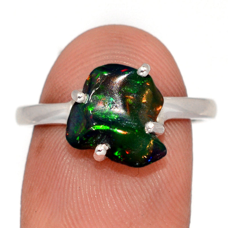 Claw - Chalama Black Opal Polish Rough Ring - CBRR18