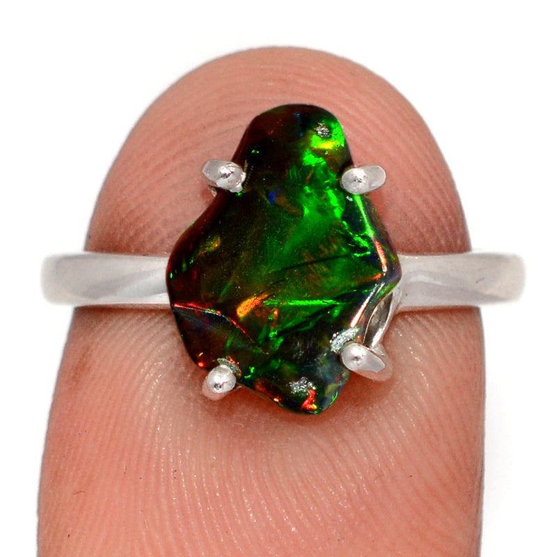 Claw - Chalama Black Opal Polish Rough Ring - CBRR26