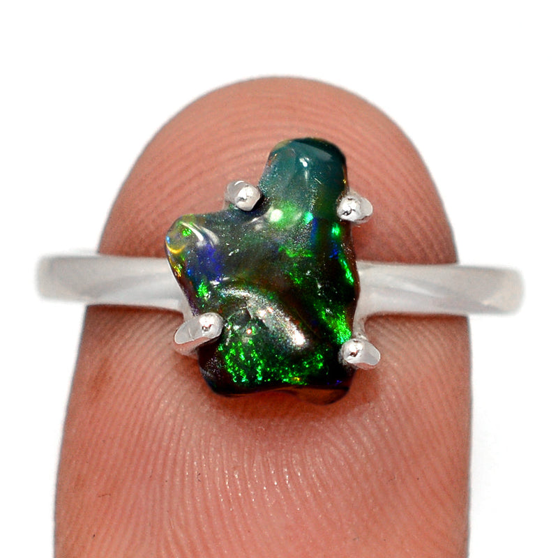 Claw - Chalama Black Opal Polish Rough Ring - CBRR29