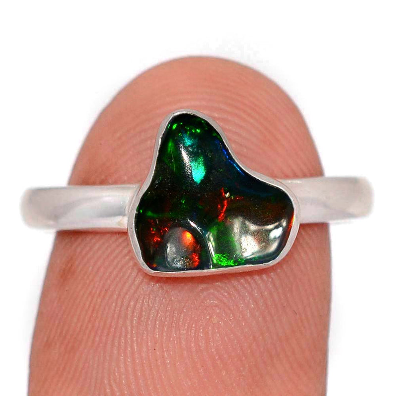 Chalama Black Opal Rough Ring - CBRR43