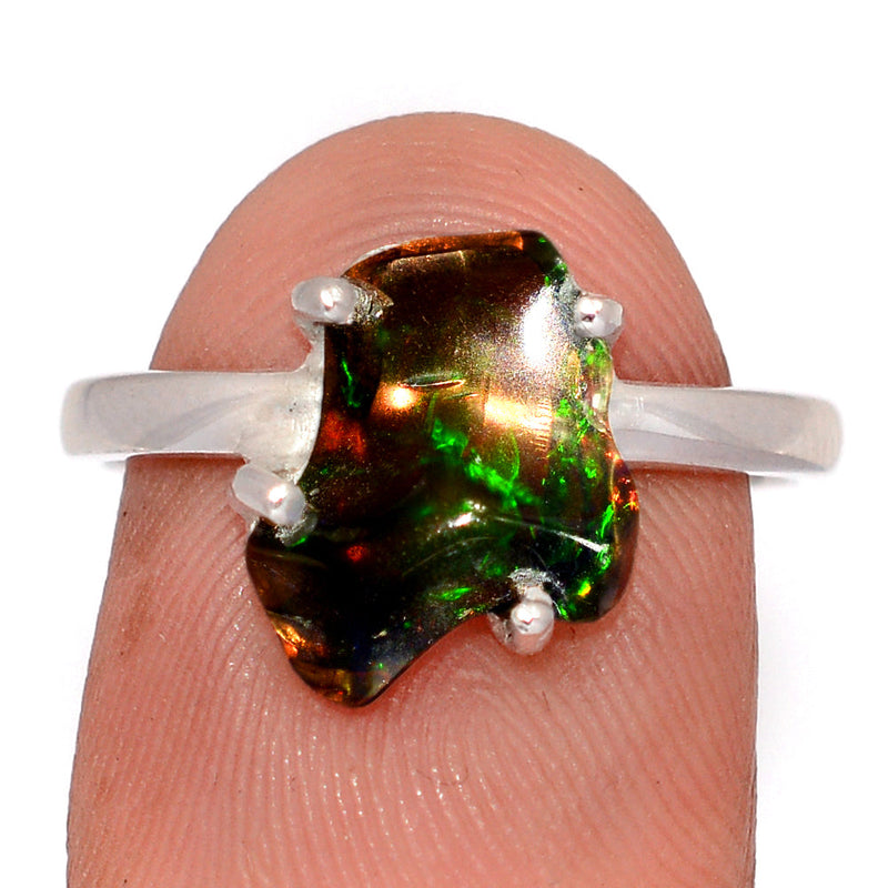 Claw - Chalama Black Opal Polish Rough Ring - CBRR7