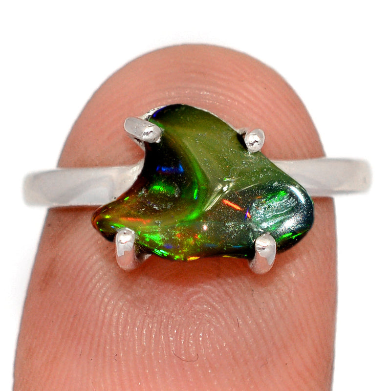 Claw - Chalama Black Opal Polish Rough Ring - CBRR8