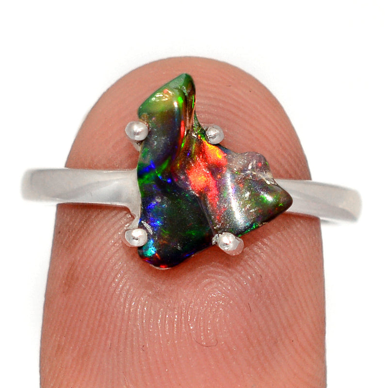 Claw - Chalama Black Opal Polish Rough Ring - CBRR9