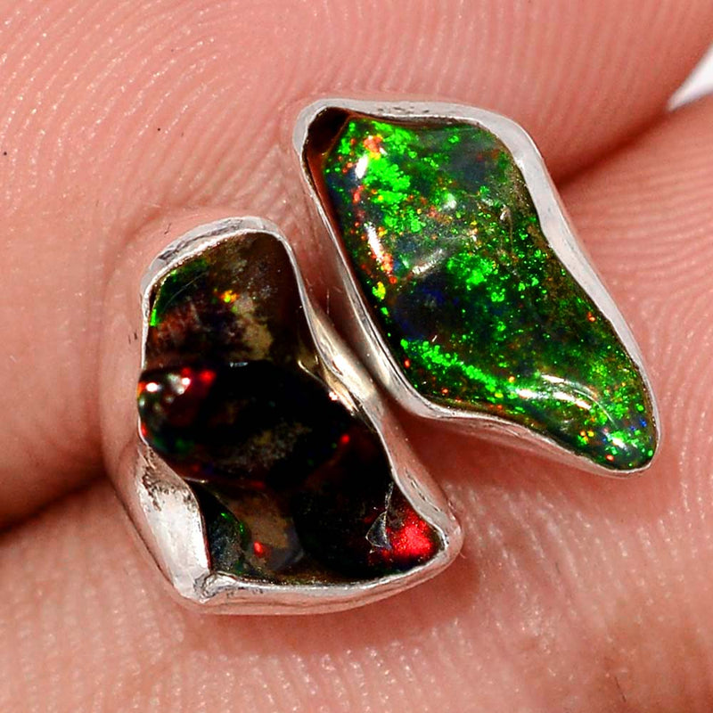 Chalama Black Opal Rough Studs - CBRS4